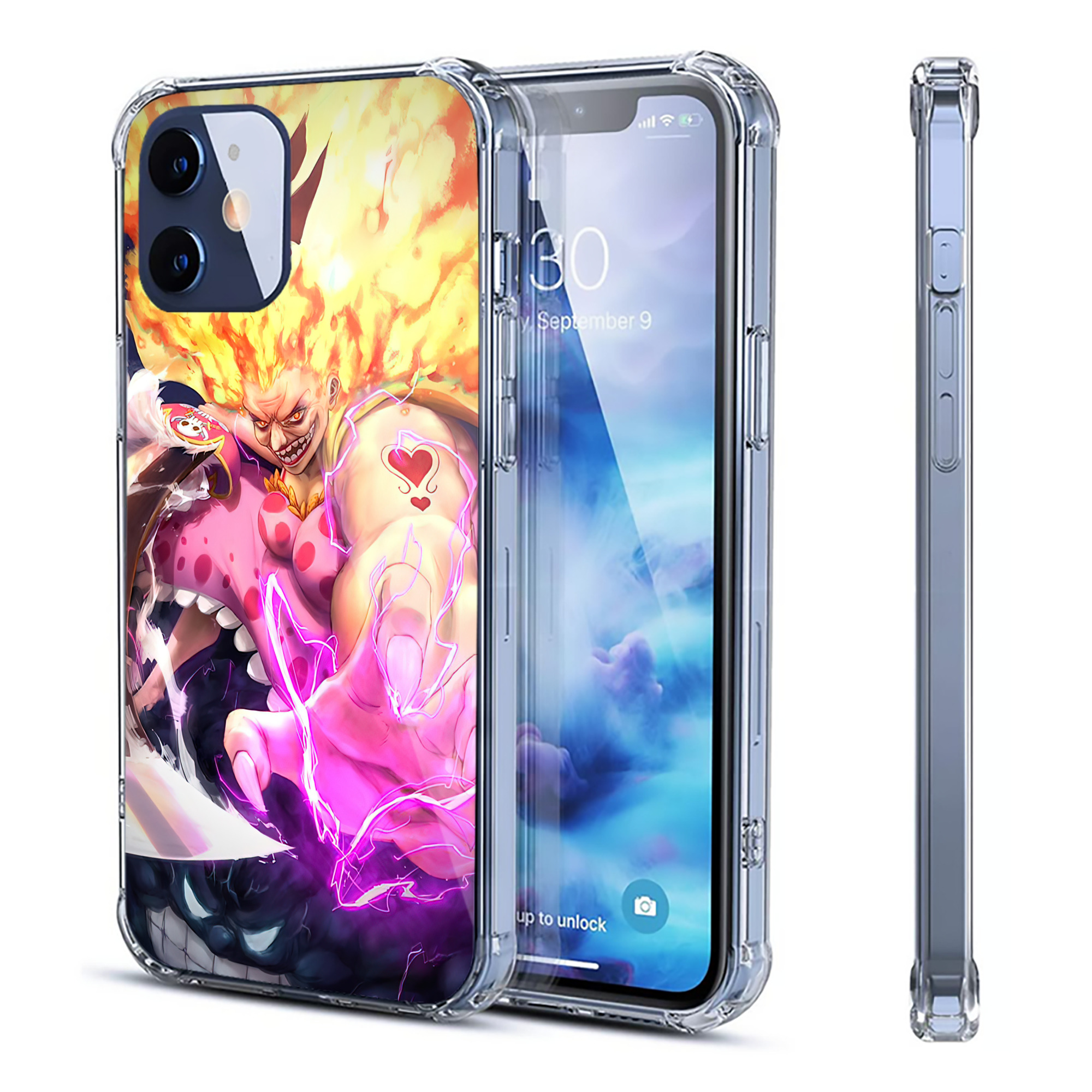 （画像用） ワンピース ONE PIECE 【iPhone 12シリーズ対応】透明スマホケース（クリアソフトケース）